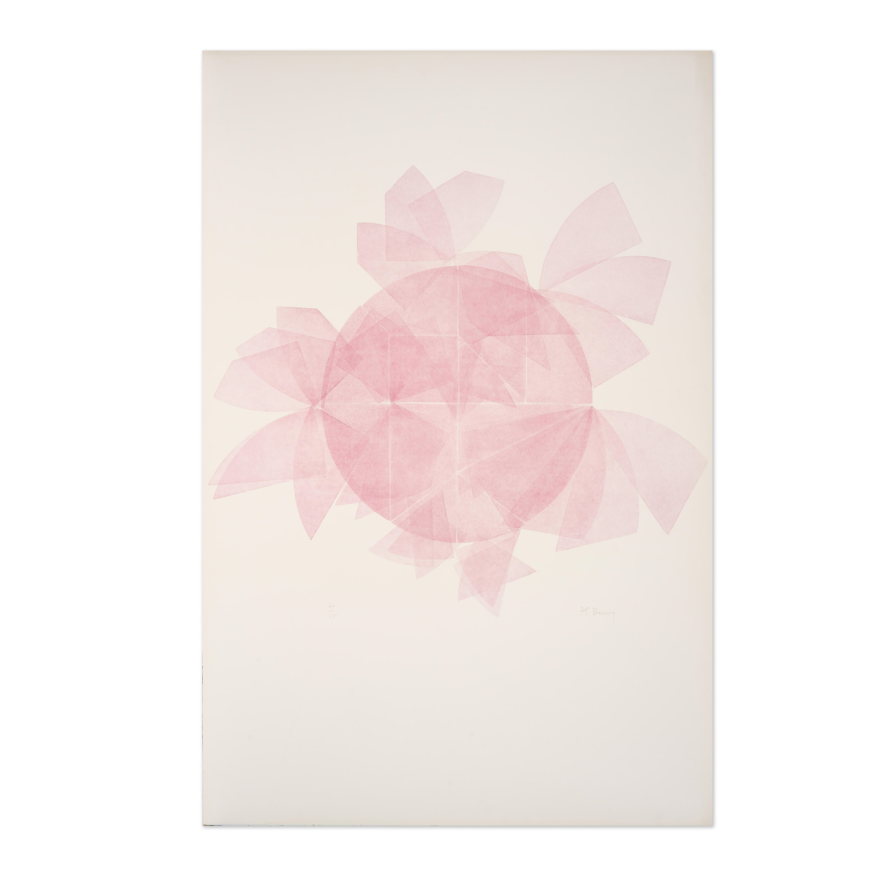 Artwork by Pol Bury, Cercle éclaté, 1969, Made of copper plates printed