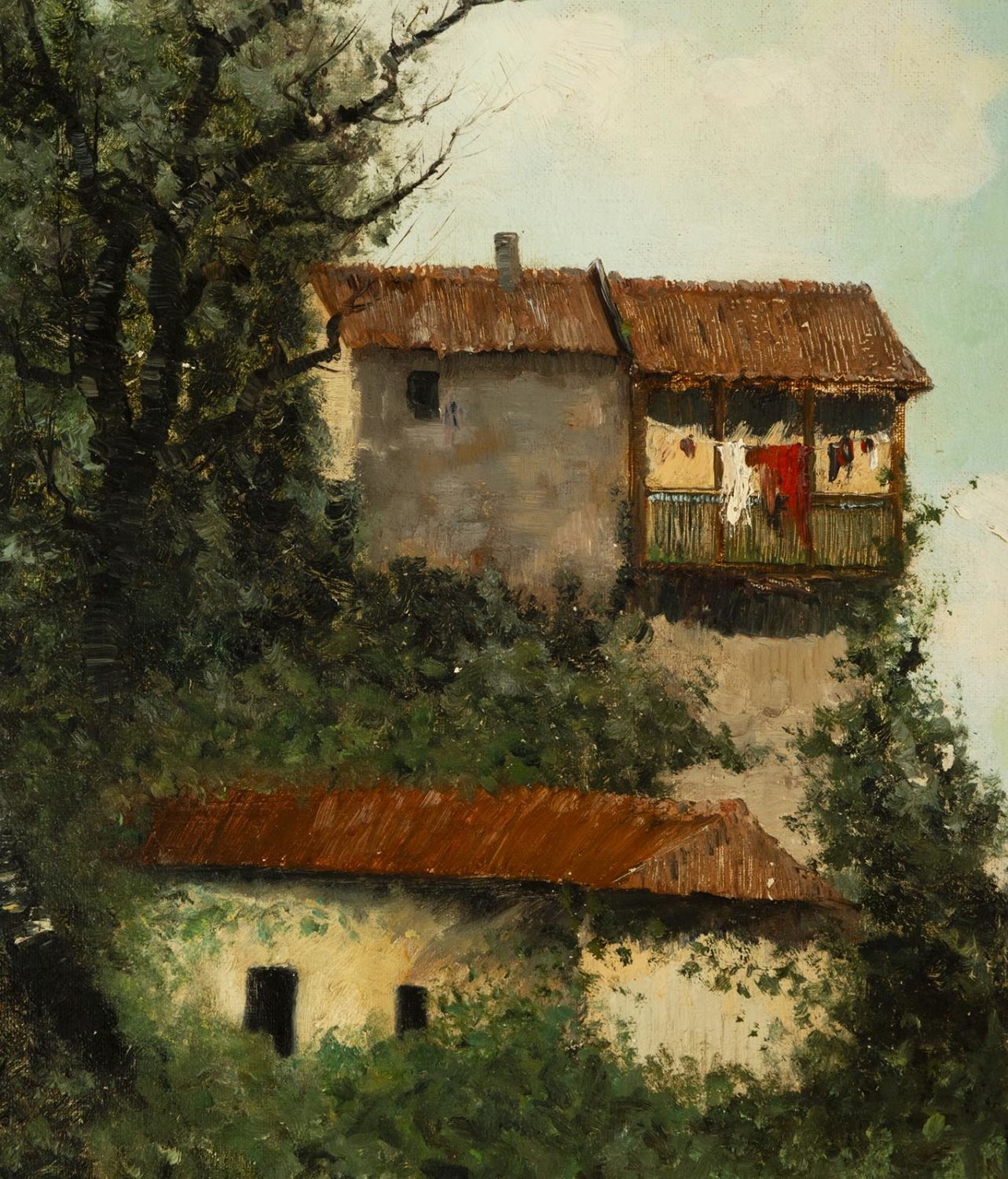 Artwork by Jose Ramos Artal, Pareja de vistas de poblado, Made of Firmados