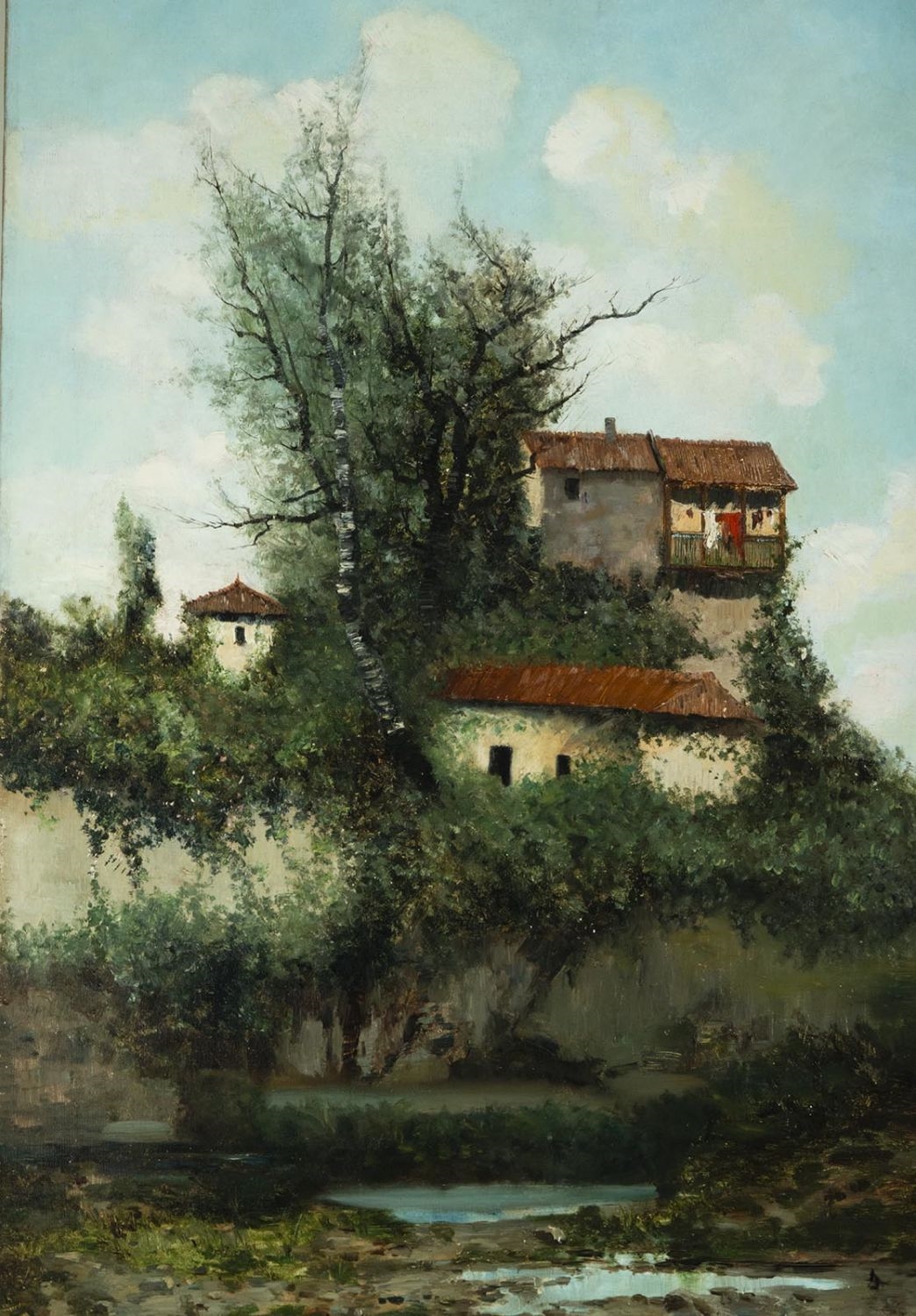 Artwork by Jose Ramos Artal, Pareja de vistas de poblado, Made of Firmados