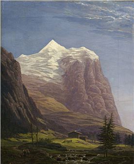 Das Wetterhorn mit Reichenbachtal bei Grindelwald (Schweiz - Thomas Fearnley