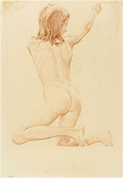 Knieender Knabenakt by Otto Greiner, circa 1905