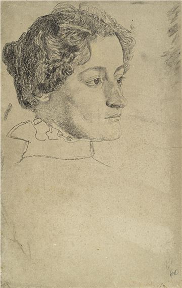 Bildnis Nannina Greiner, die Gattin des Künstlers by Otto Greiner, circa 1900