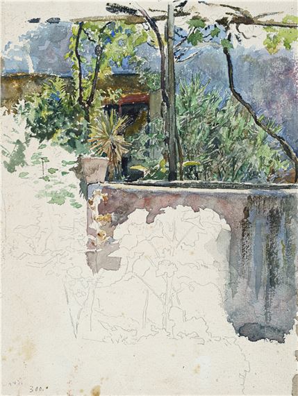 Rom – Blick in den Atelierhof des Künstlers