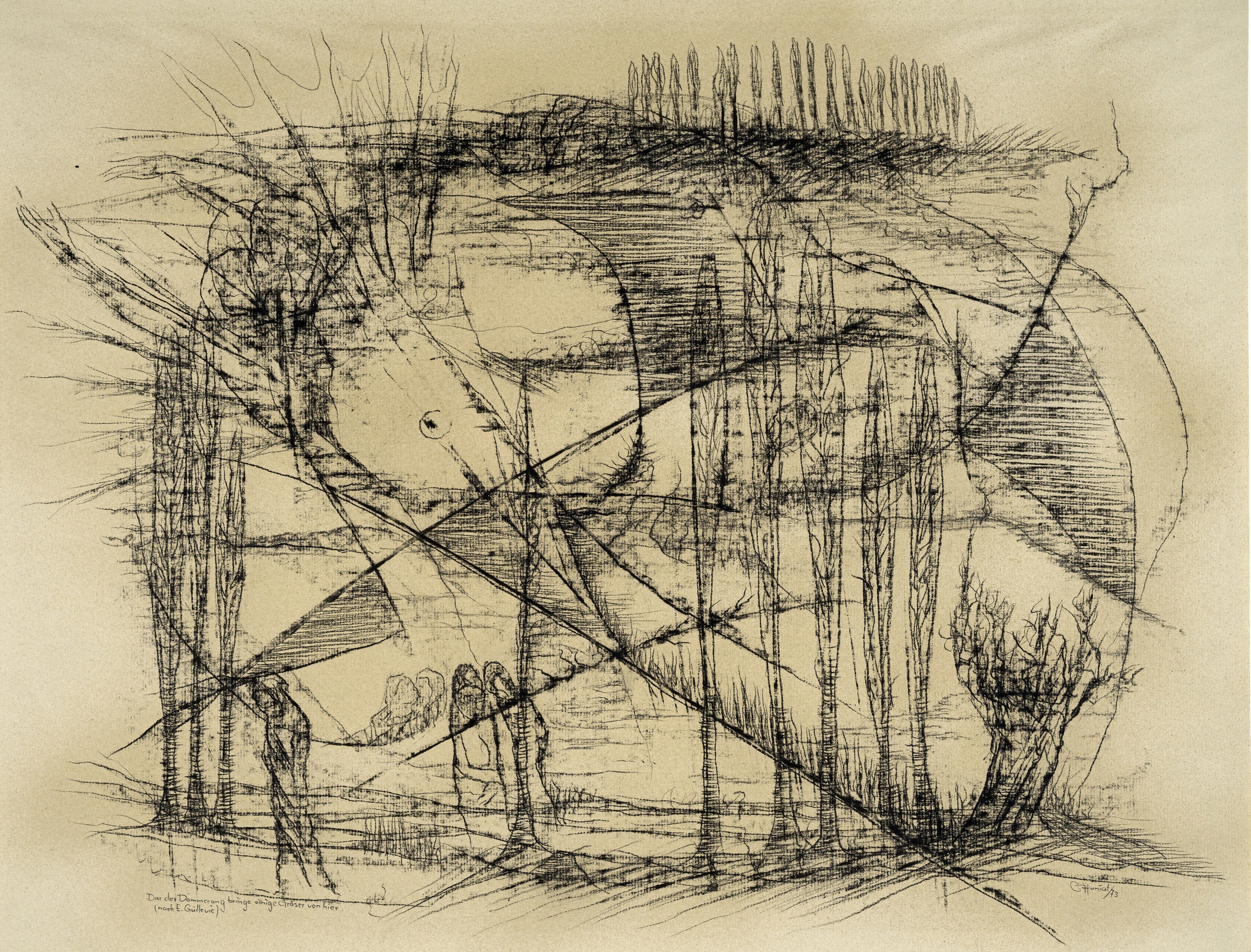 Artwork by Günther Huniat, 637   Günther Huniat, Made of pencil drawings