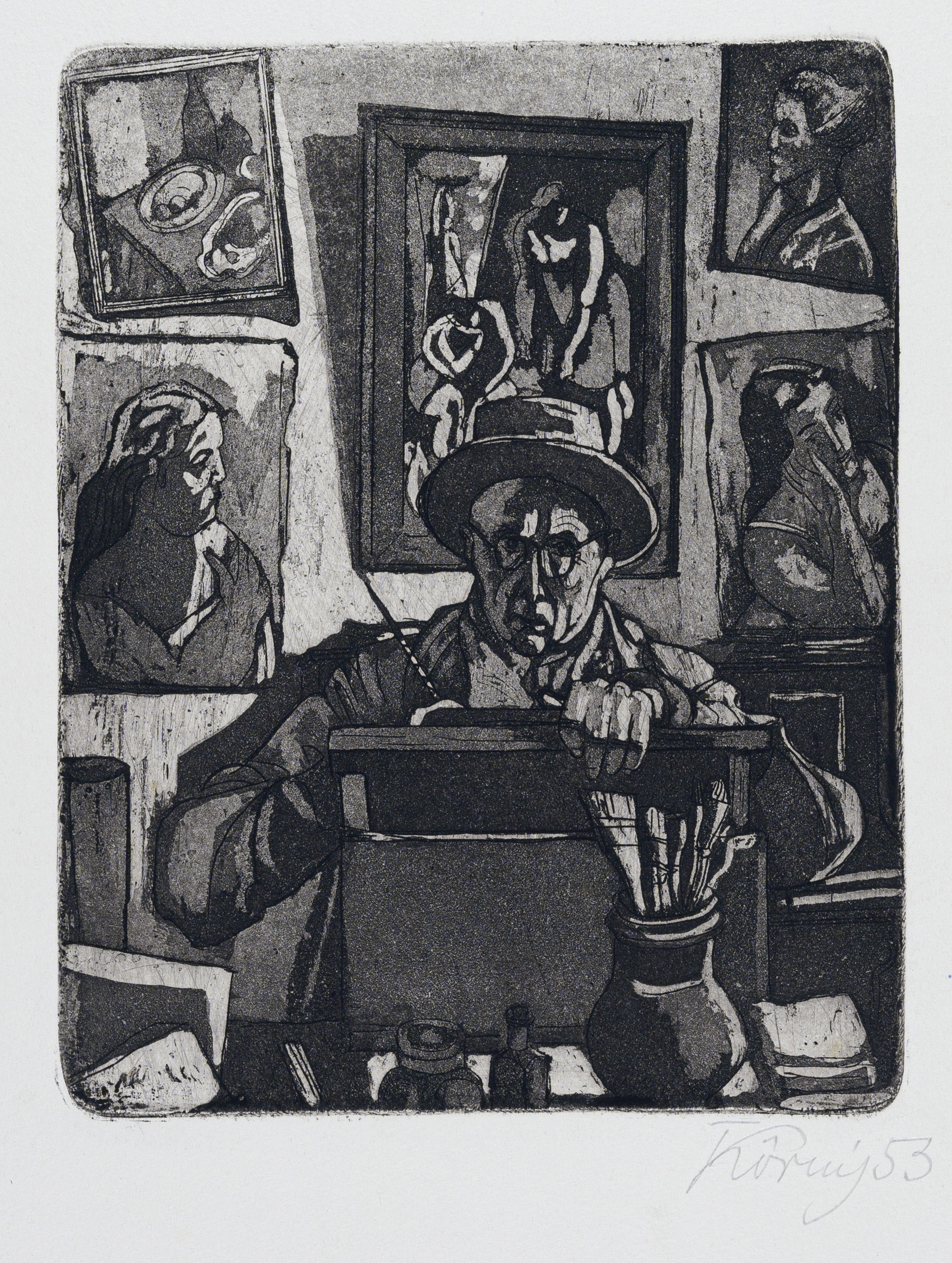 Artwork by Hans Körnig, 645   Hans Körnig, Made of Aquatint