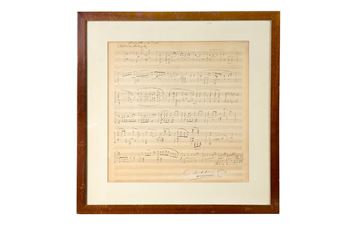 autograph musical manuscript signed "C. Saint-Saëns" - Camille Saint-Saëns