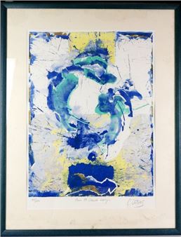 Composition. Lithograph. Signed, - Lot - Claude Delias