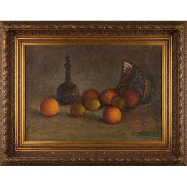 Artwork by Fuat Soyhan, Still life, Made of oil on canvas laid down on hardboard