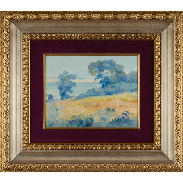 Artwork by Nazmi Ziya Güran, View from Island, Made of oil on cardboard