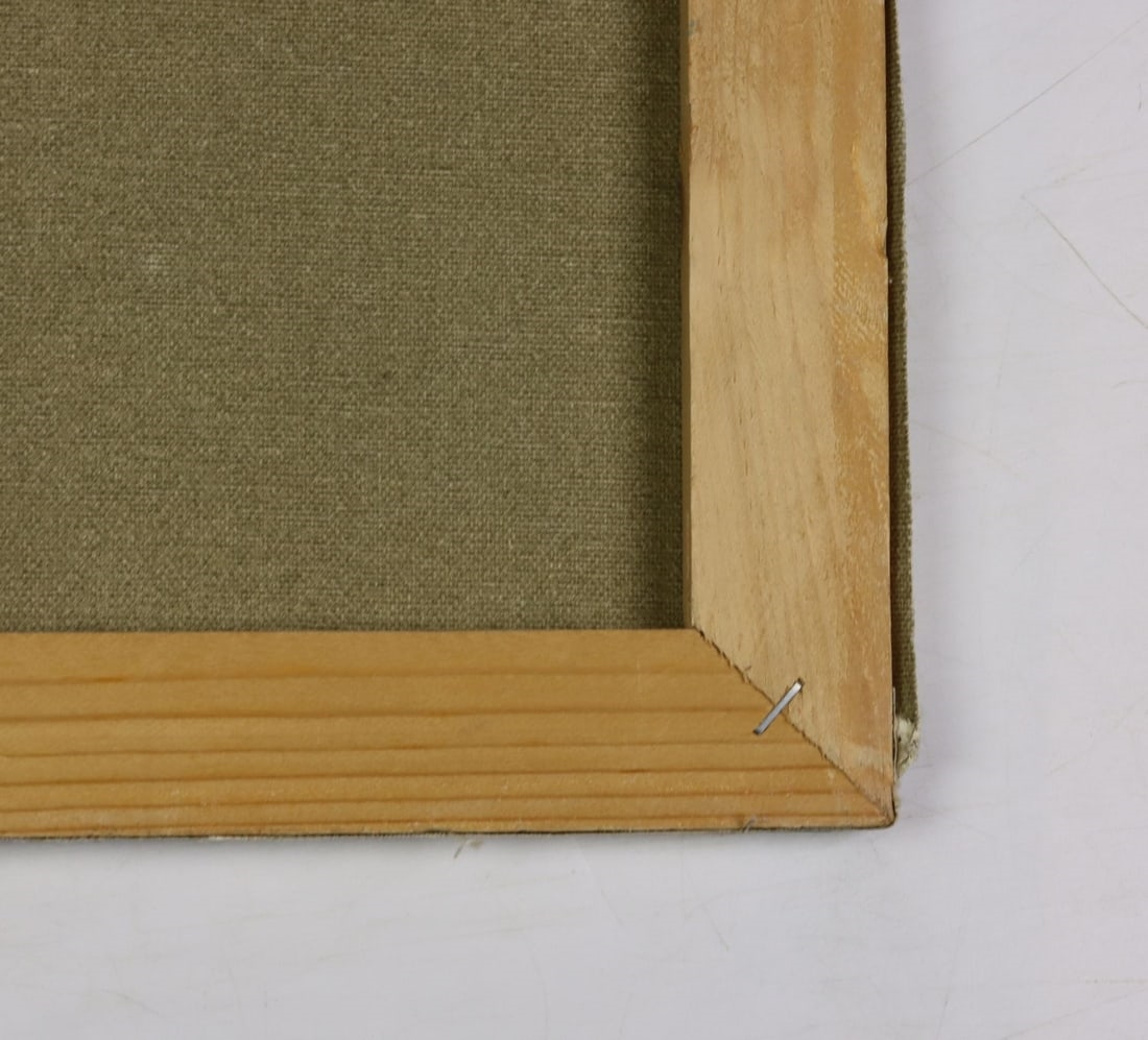 Artwork by Antonio Gravina, Courtyard Scene, Made of oil on canvas