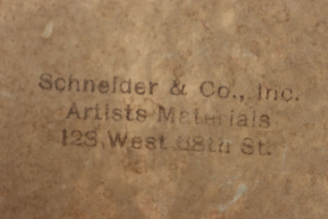 Artwork by Baumann, Harbor Scene, Made of oil on canvas board