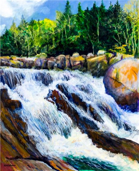 Waterfall Landscape by JR