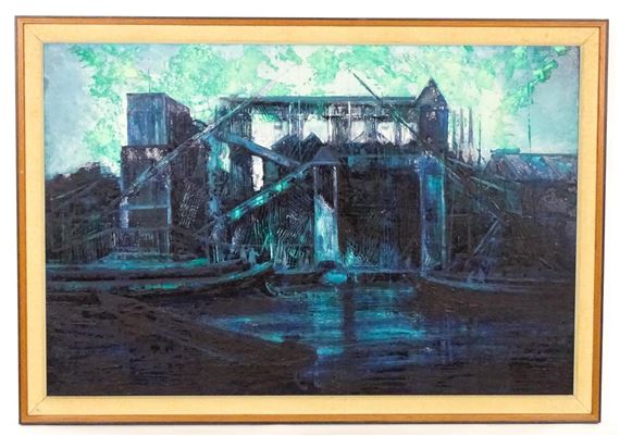 Thomas Patrick Keating | A view of the Old Gasworks at Brentford ...