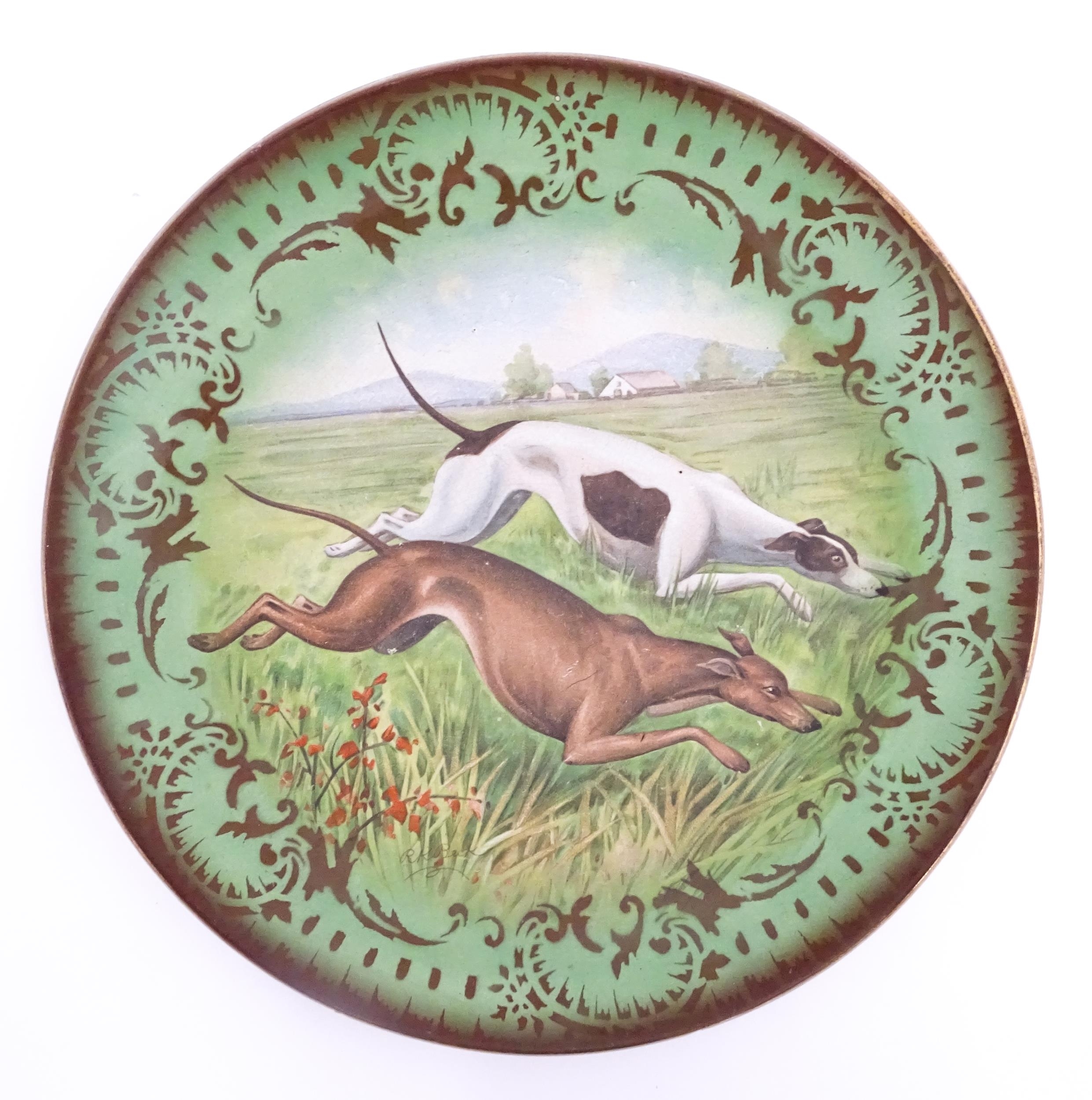 R. K. Beck | A French St Amand Lebacqz & Bouchard plate decorated with ...