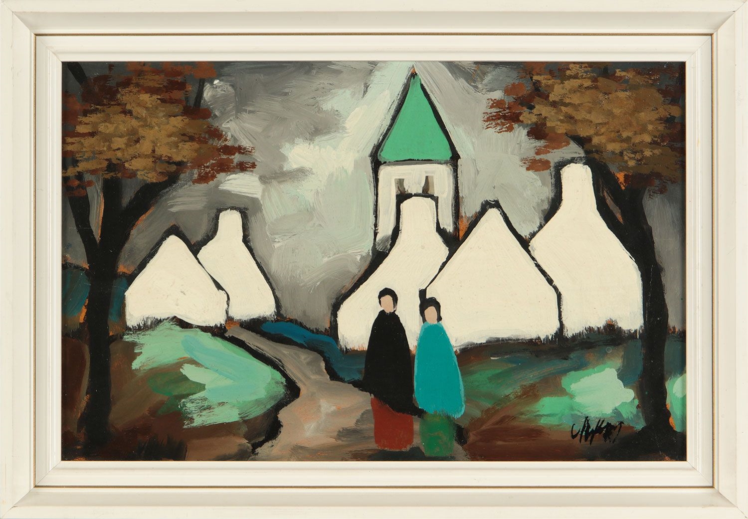 Markey Robinson | FIGURES ON THE PATH TO THE VILLAGE | MutualArt