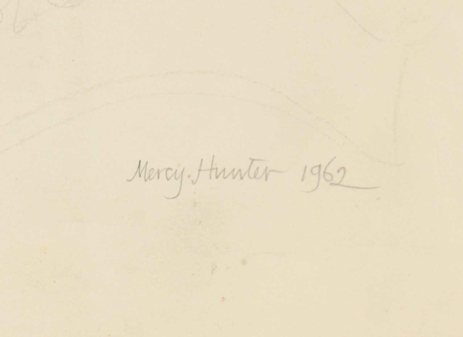 Mercy Hunter | STUDY OF A SLEEPING CAT (1962) | MutualArt