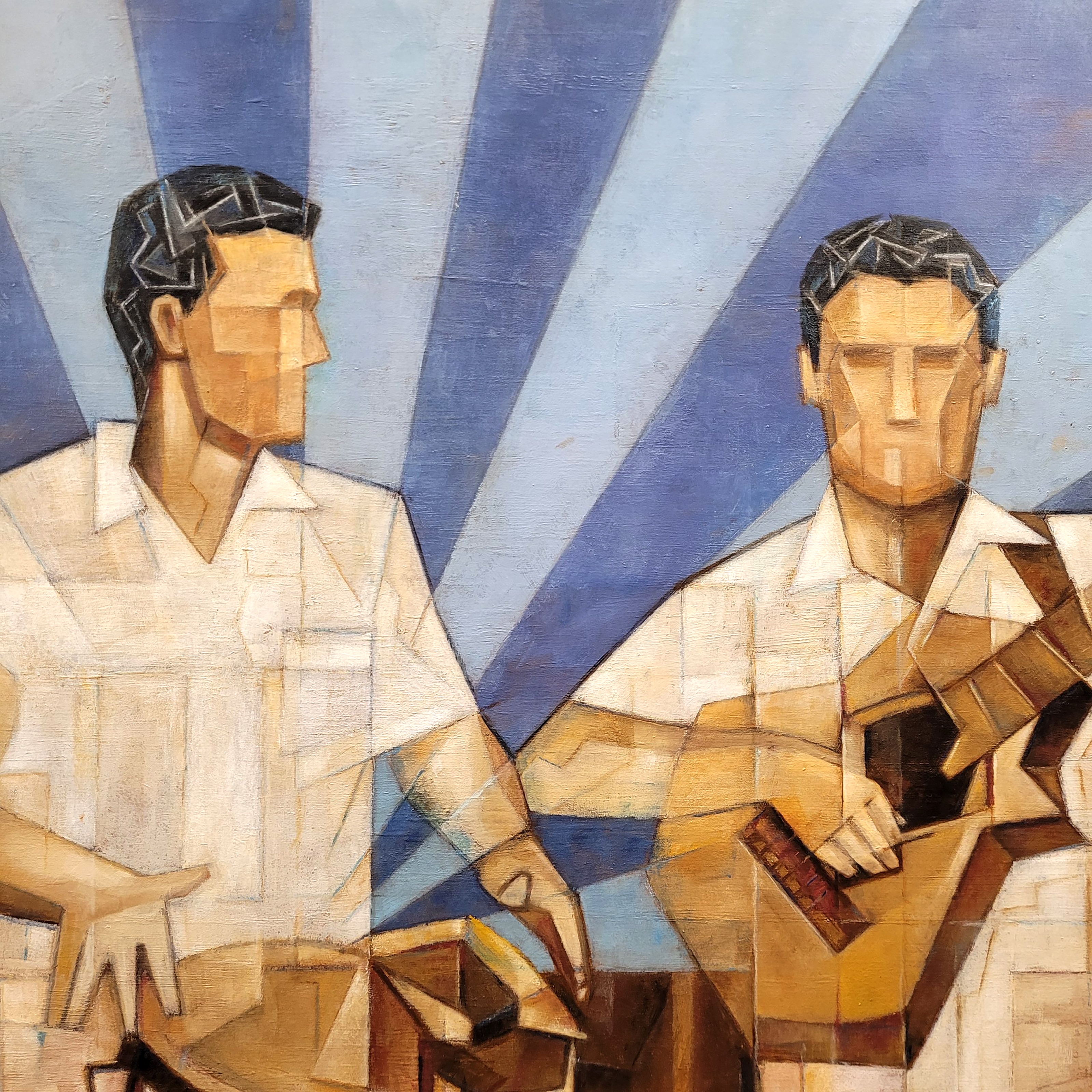 Artwork by Julio Sendino, Que sea Son, Made of oil on panel