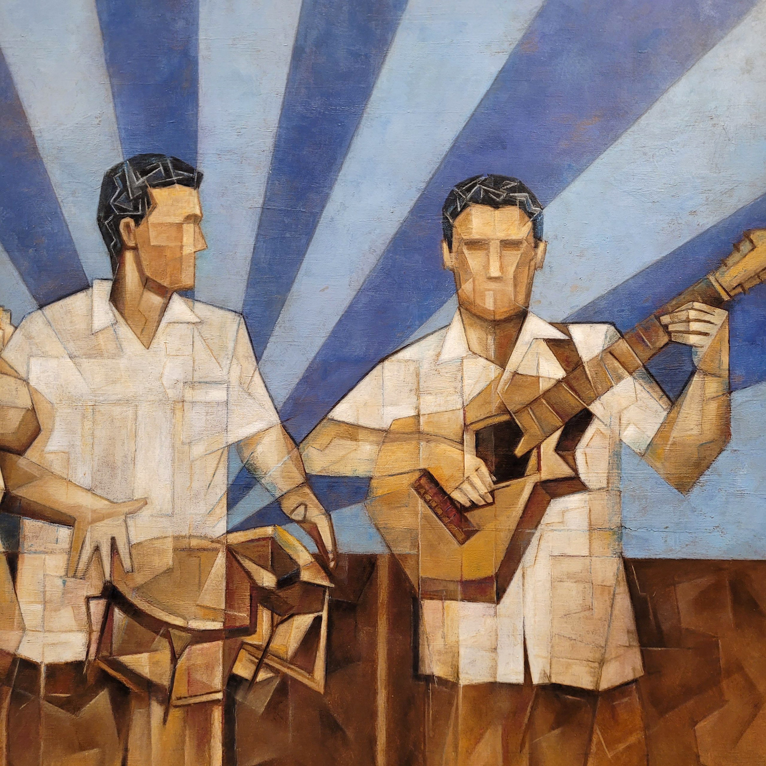 Artwork by Julio Sendino, Que sea Son, Made of oil on panel