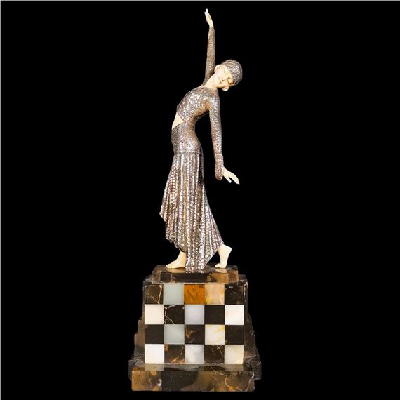 Demétre H. Chiparus | Escultura Art Deco Crisoelefantina realizada por ...