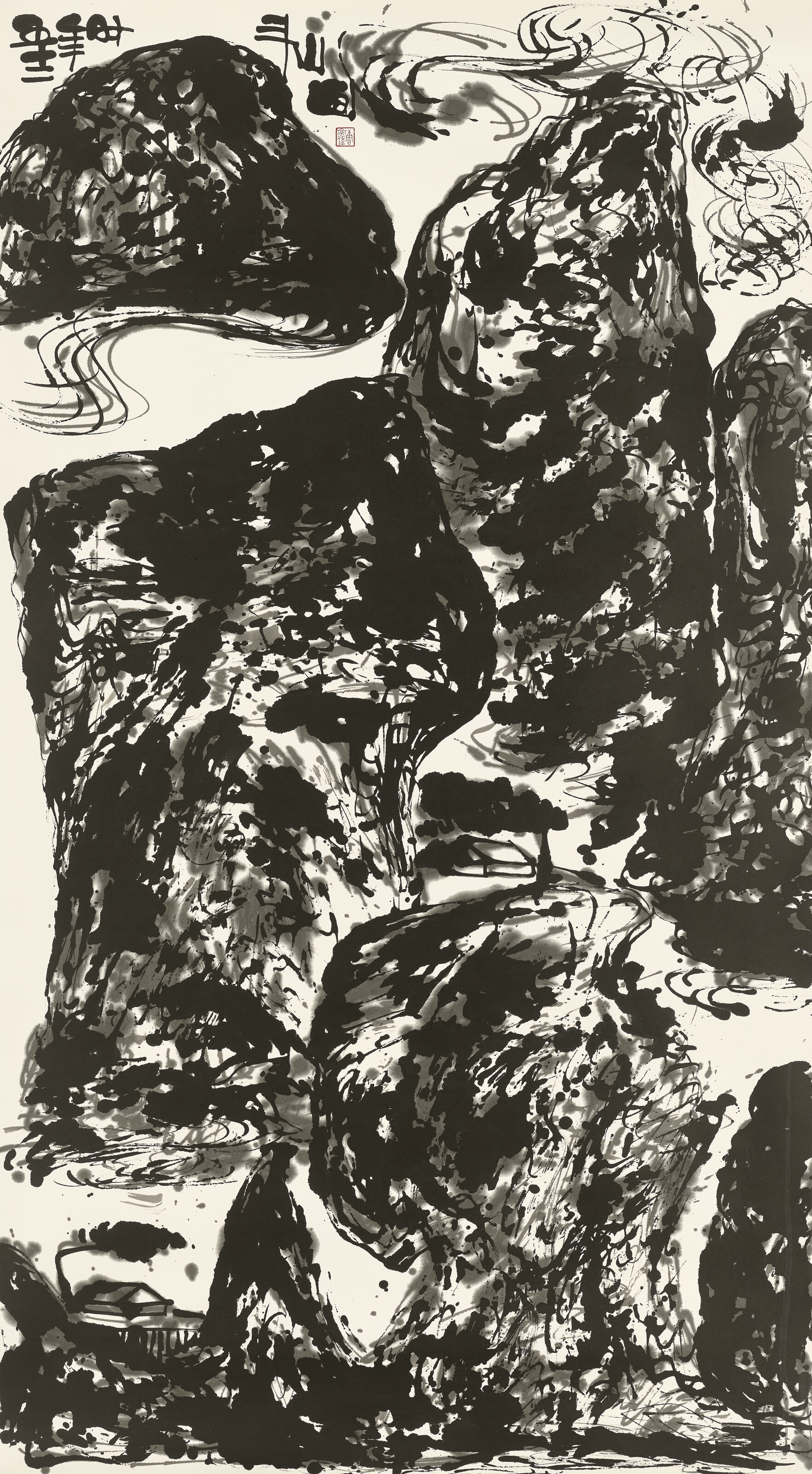 Artwork by Wesley Tongson, Spiritual Mountains (No. 1323, Made of ink on paper