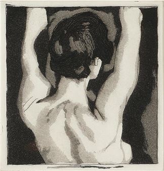 Nøgen kvinderyg” (Naked woman's back), 1918 - Jens Ferdinand Willumsen