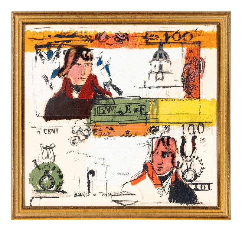 Larry Rivers | Double French Money (1965) | MutualArt