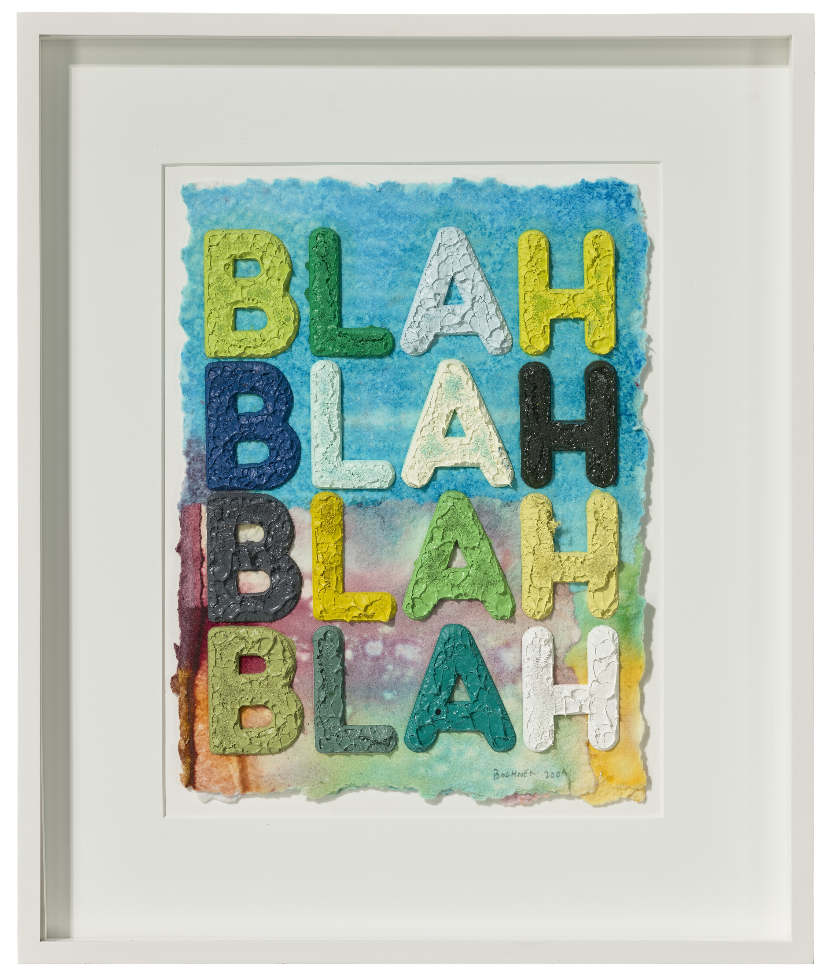 Mel Bochner | BLAH BLAH BLAH (2009) | MutualArt