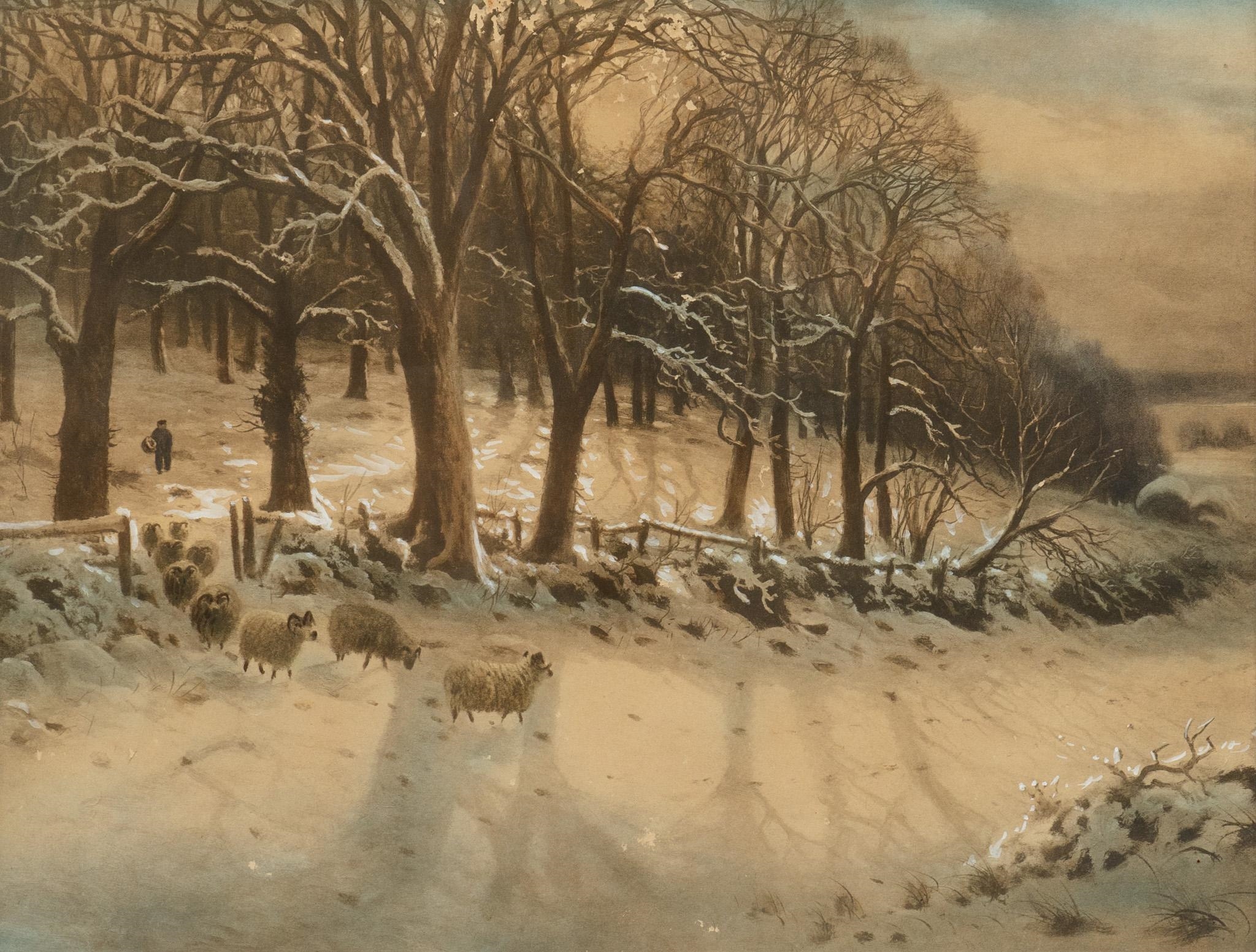 Artwork by Joseph Farquharson, Glowed with Tints of Evening Hours, Made of lithograph