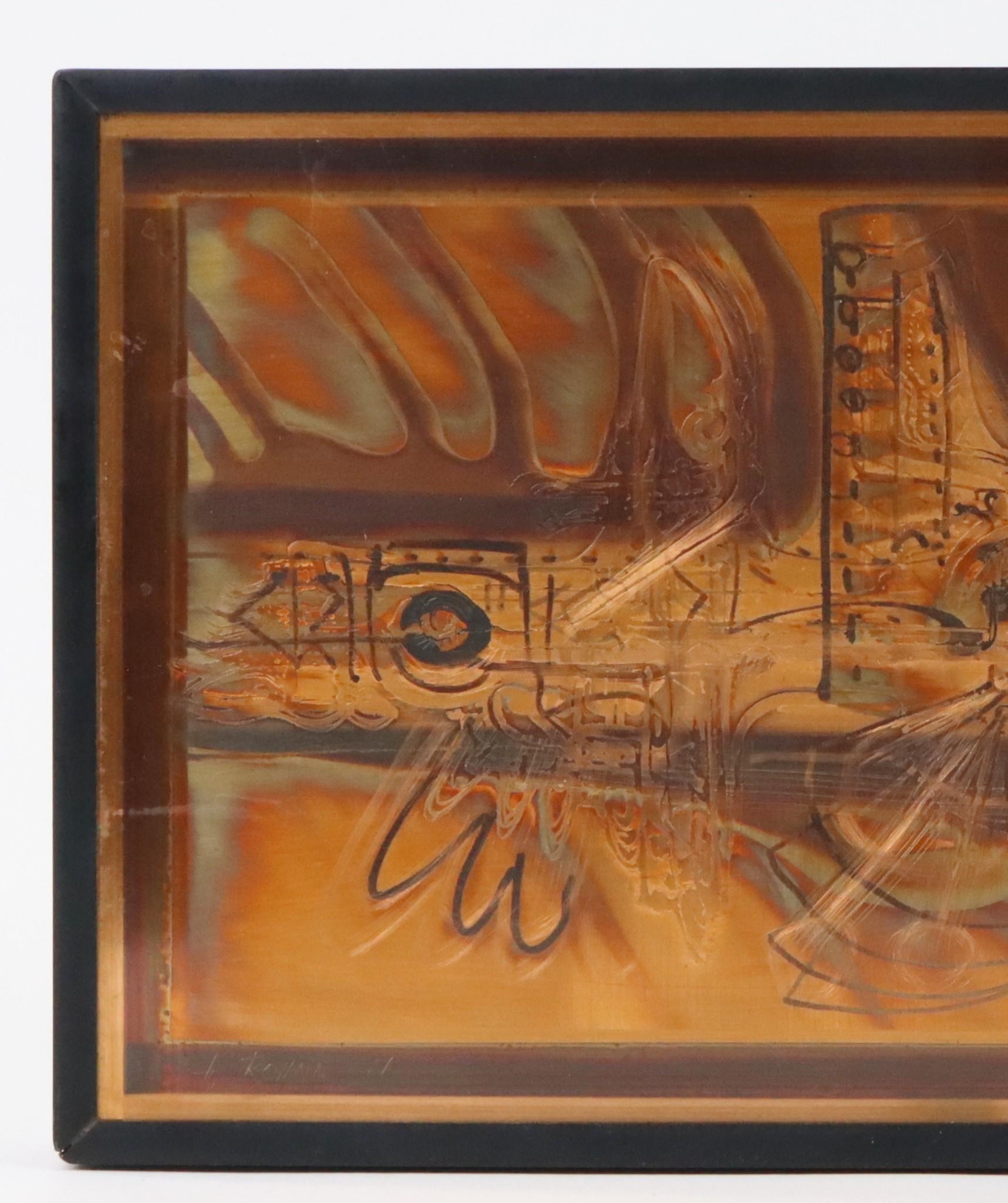 Bernhard Rohne | Acid etched metal panel designed by Bernhard Rohne for ...