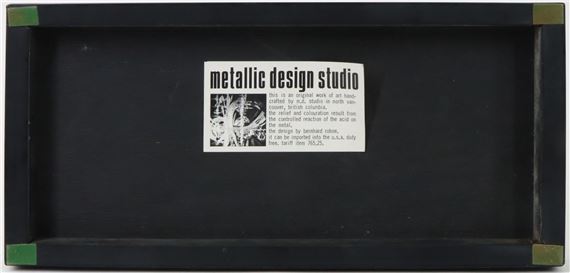 Bernhard Rohne | Acid etched metal panel designed by Bernhard Rohne for ...