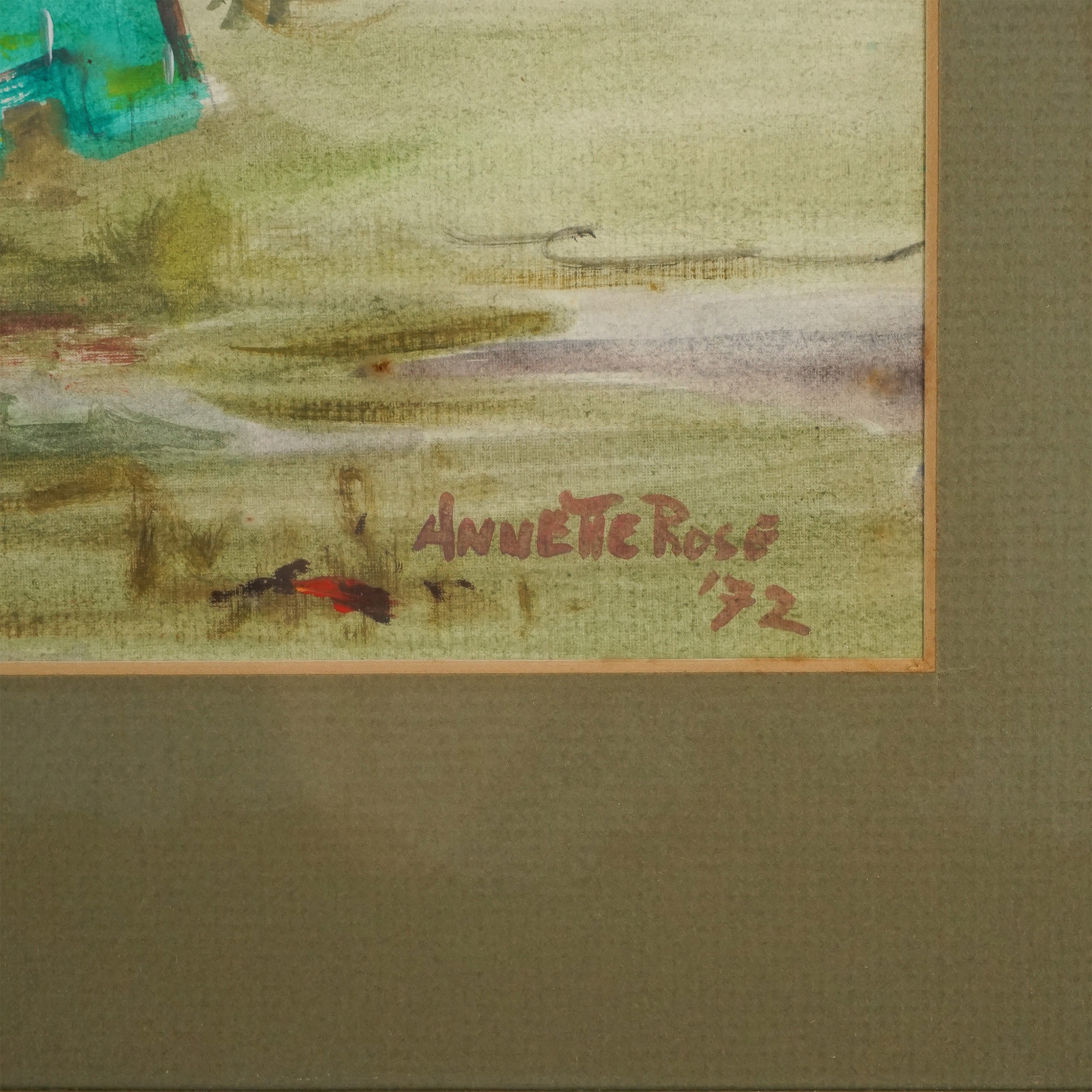 Annette Krauss Rose | signed and dated 1972 in the lower right corner ...