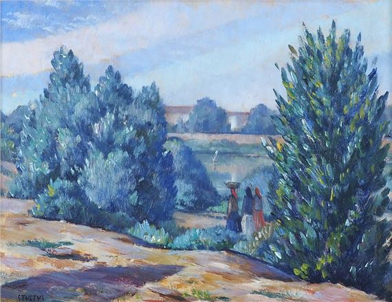 Titolo e data 1970 al retro by Dyalma Stultus, 1970