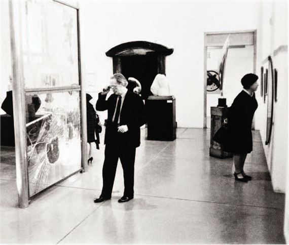 Gianfranco Baruchello | DUCHAMP LOOKING AT HIS TALL GLASS (1966 ...