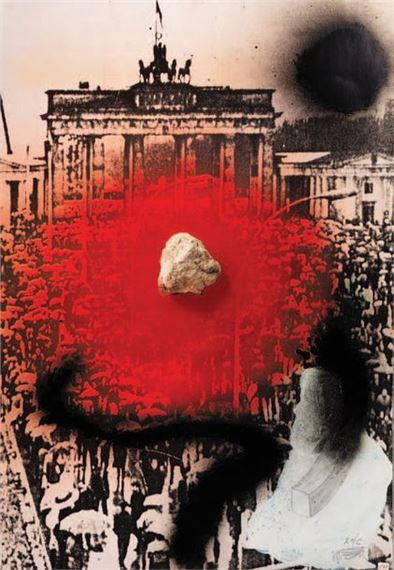 VOSTELL Wolf. BRANDENBURGER TOR by Wolf Vostell, 1989