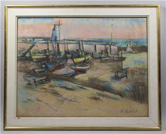 Bateaux au port - Francis Robinet