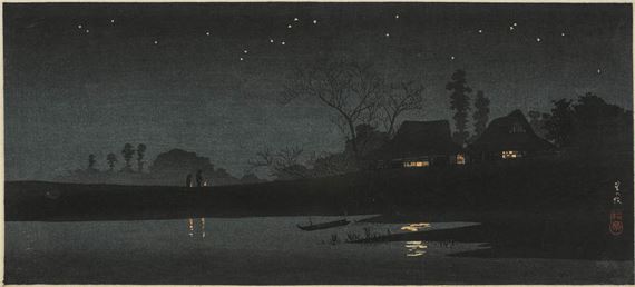 Starry night by Takahashi Shōtei