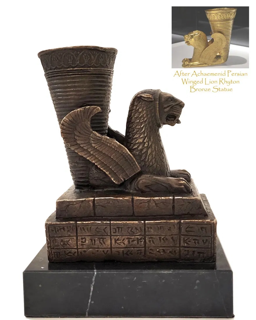 Persian School | Winged Lion Rhyton | MutualArt