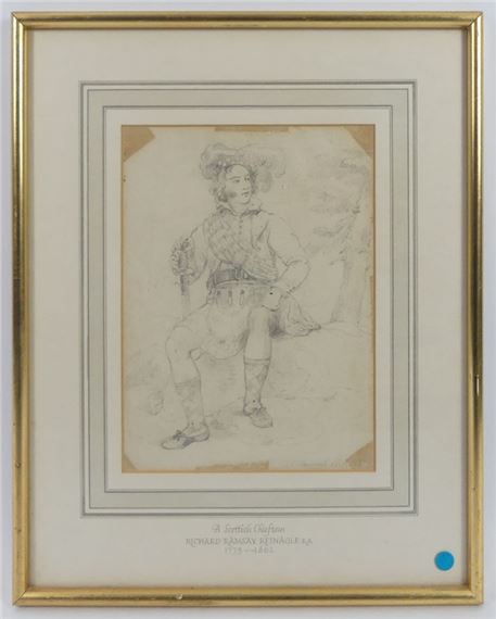Ramsay Richard Reinagle | pencil drawing of a Scottish Chieftain (1837 ...