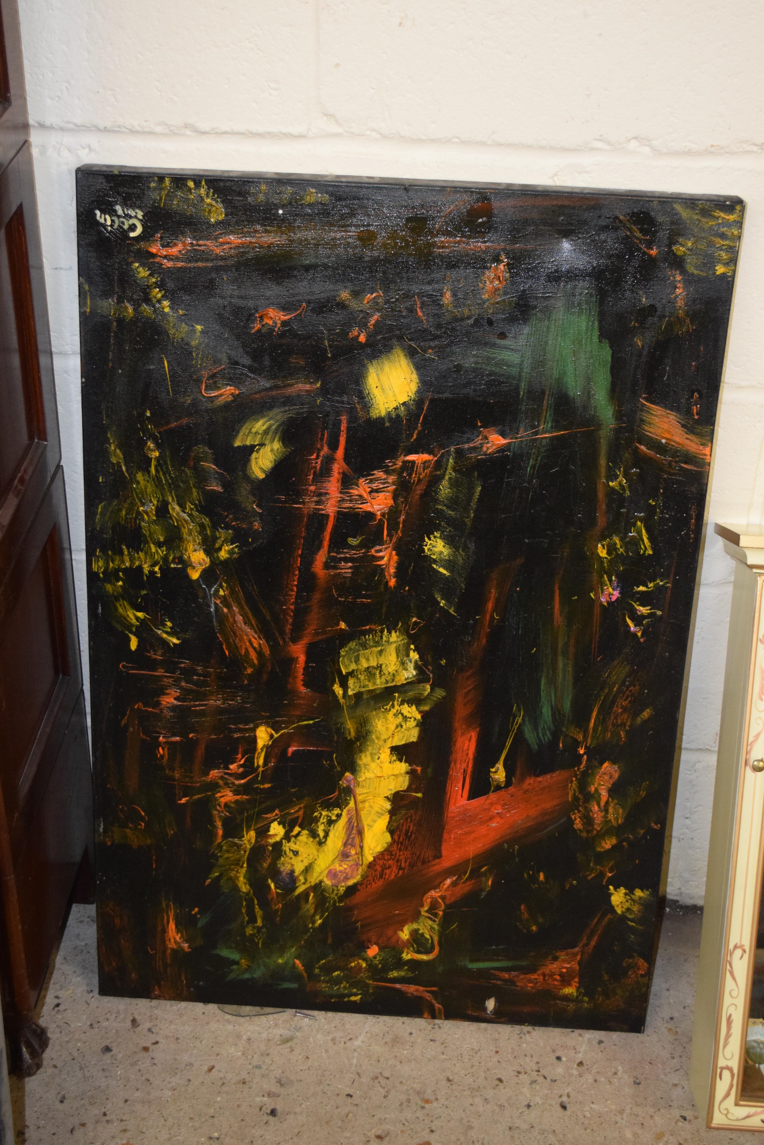 Colin | A group of three modern abstract oil on canvas studies signed ...