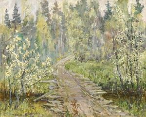 Mostik (Bridge by Nikolai Mikhailovich Romadin, executed in 1973-1980