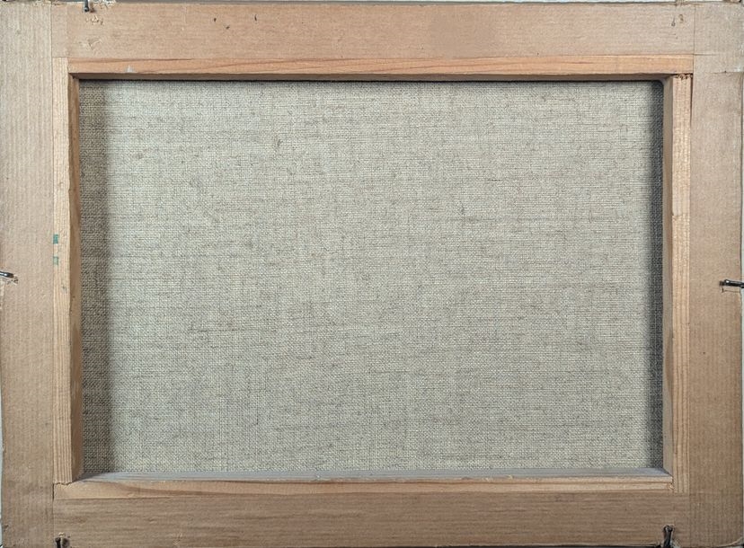 Artwork by Edouard Alexandre Sain, Edouard SAIN (1830-1910) Seaside on a gray day Oil on canvas. Signed lower left. 24 x 33 cm Faded, repainted and scratches on the edges, Made of Oil on canvas