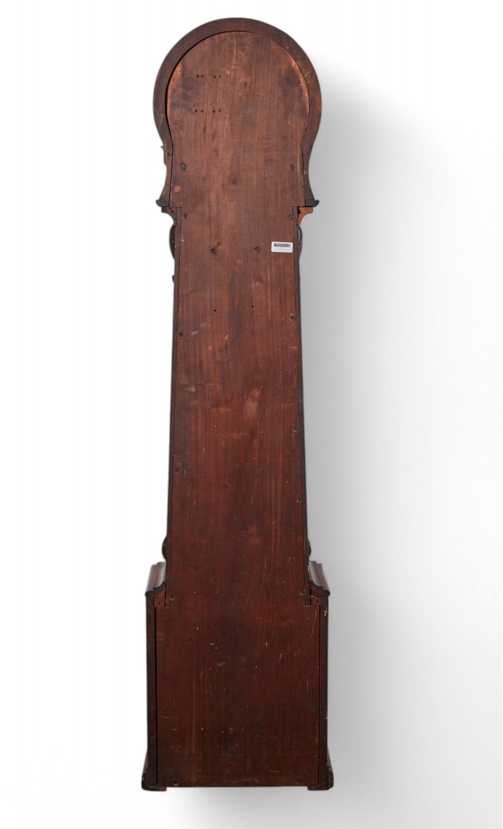 Artwork by William Lamb, The circular painted dial with Roman chapters and subsidiary seconds dial inscribed, Made of mahogany