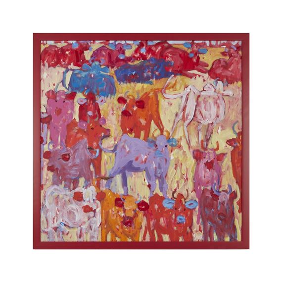 Cows and bulls by Zuka, 1993