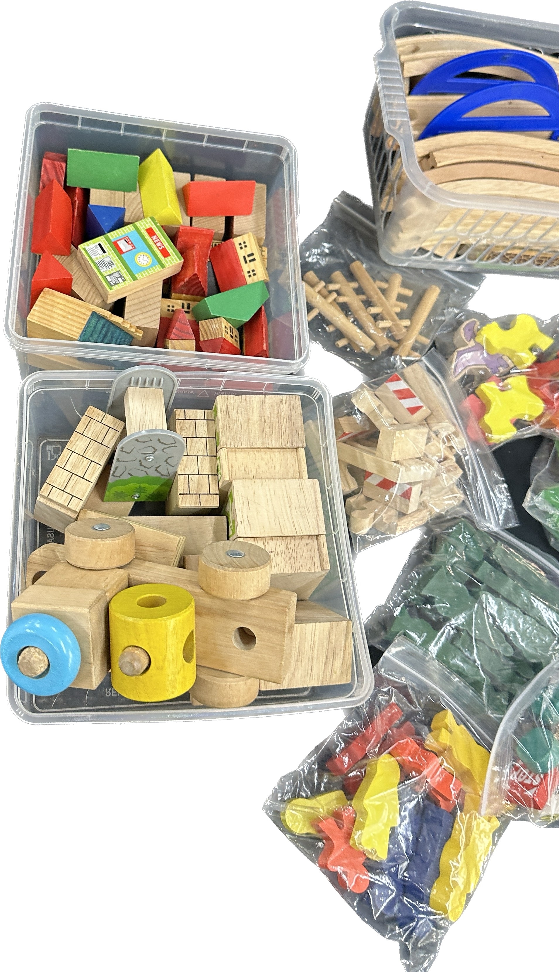 Large | Large selection of childrens wooden play blocks etc | MutualArt