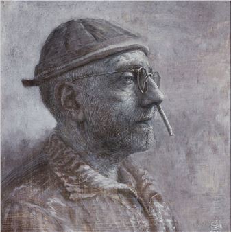 Hockney retort project: tourist with cigarette - Paul Beel