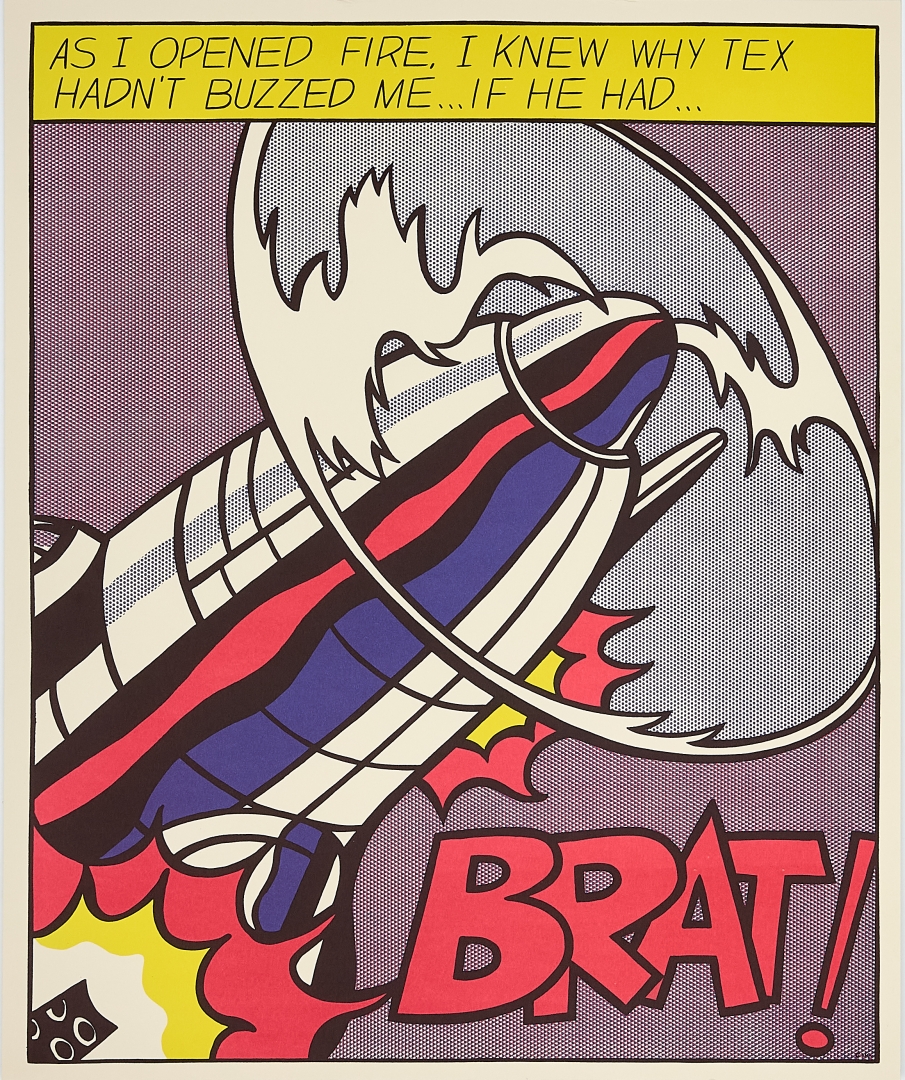 Artwork by Roy Lichtenstein, AS I OPENED FIRE (TRIPTICH) 1983 #1, #2 AND #3, Made of Offset, print