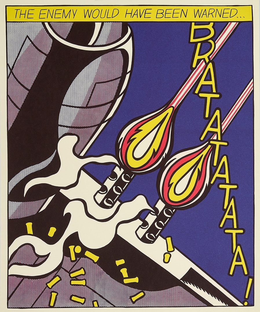 Artwork by Roy Lichtenstein, AS I OPENED FIRE (TRIPTICH) 1983 #1, #2 AND #3, Made of Offset, print