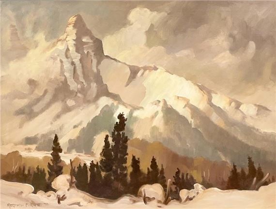 (1919 - 1996)Mt Athabasca by Meredith Evans, 1979