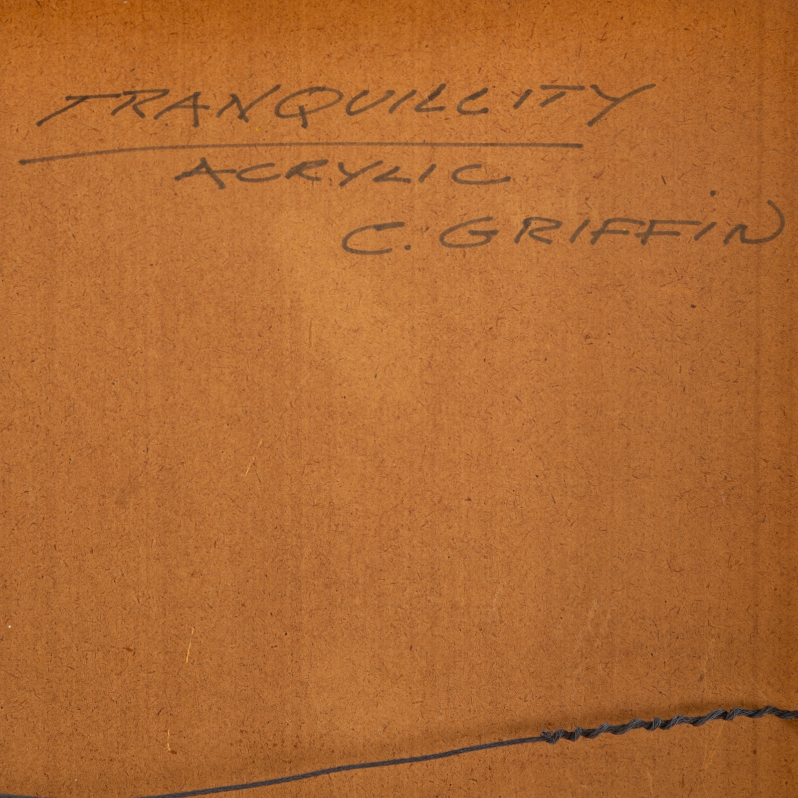 Artwork by Cornelius Edward Hall Griffin, Tranquillity, Made of Acrylic on board