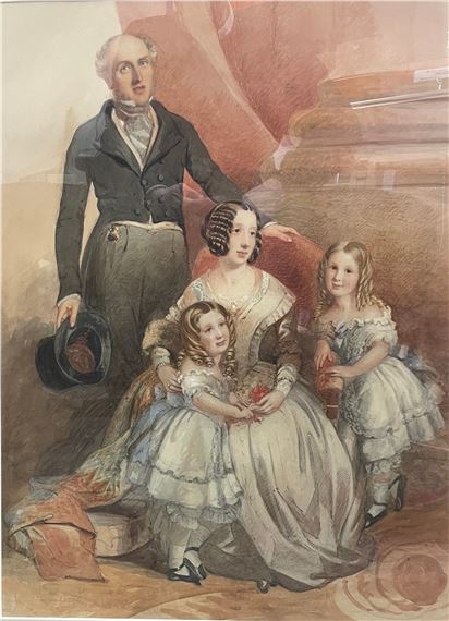 Portrait of a Victorian Family indistinctly - Frederick Cruickshank